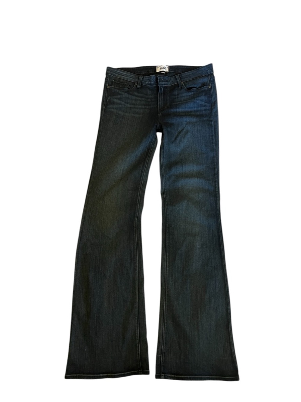 PAIGE Skyline Bootcut Jeans Dark Wash High Rise Stretch Denim 31 Long 34 Tall - Picture 2 of 7